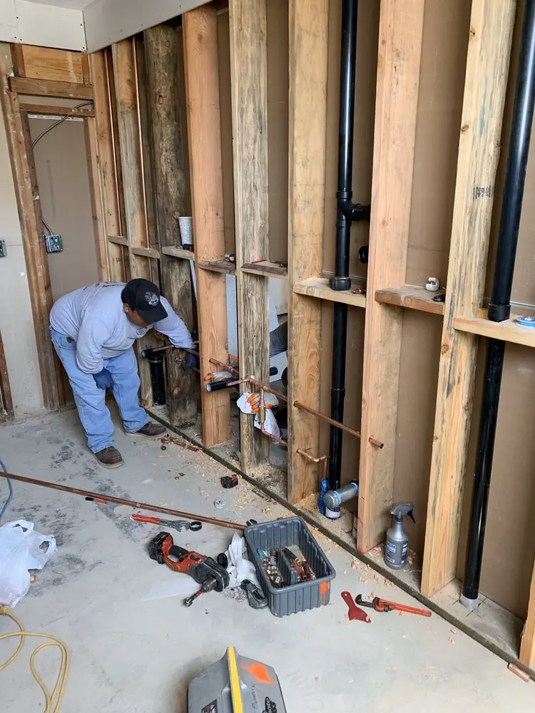 Commercial rough-in plumbing for Gas Line Repair in Clarksboro